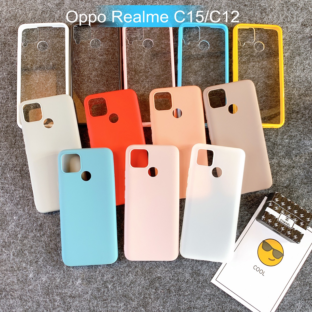 [Oppo Realme C15/C12] Ốp Lưng Điện Thoại Giá Rẻ Nhiều Màu