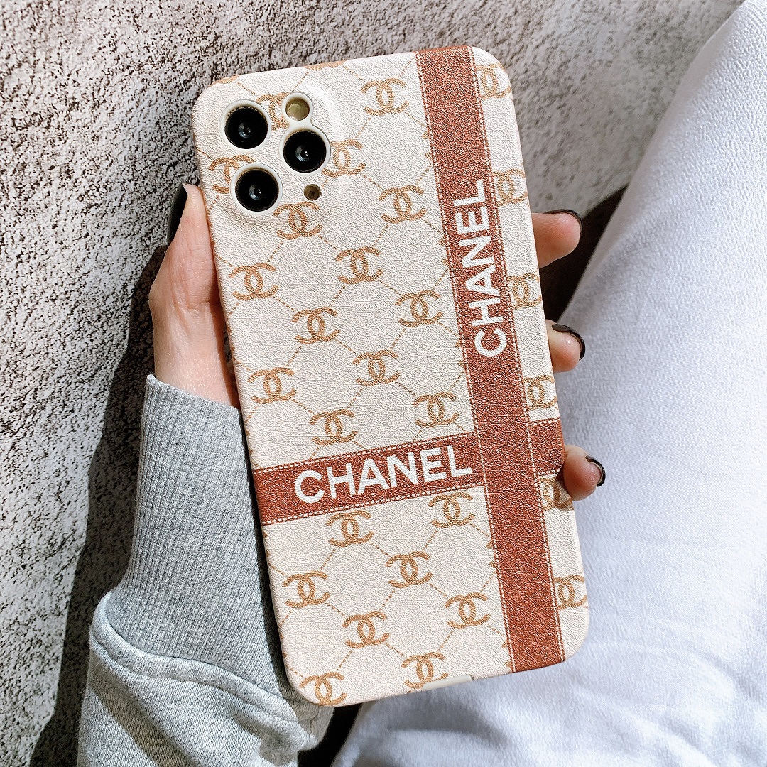 Hnship.Vn - [ Iphone ] Ốp Lưng Da Imd Full Viền Bảo Vệ Camera Chanel