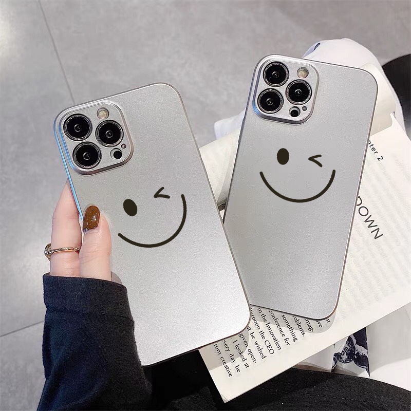 Ốp Lưng Silicon Bảo Vệ CAMERA Phủ Bạc - Smile !!!