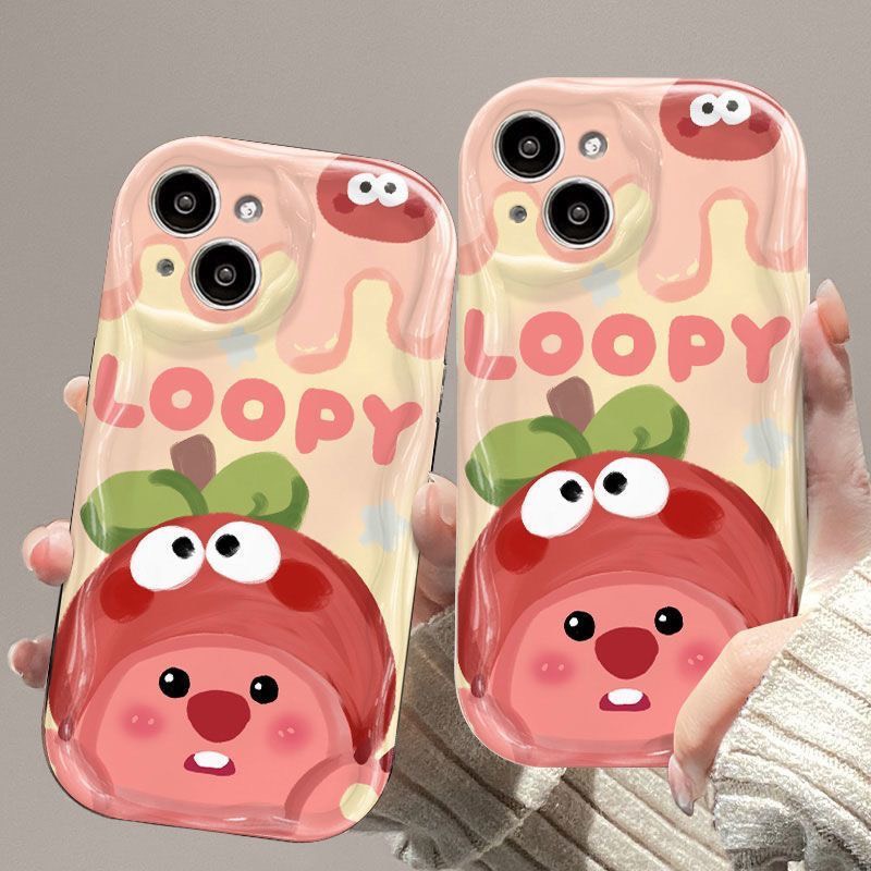 [ PHỦ BÓNG ] Ốp Lưng Viền Hoa Nổi Chống Sốc - LooPy