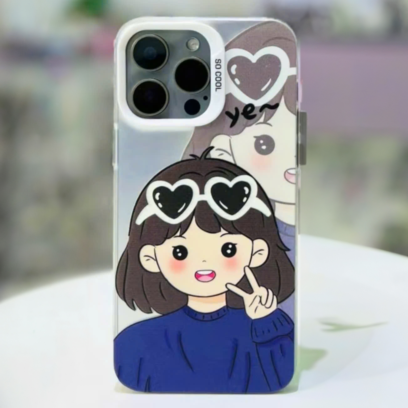 Ốp Lưng IMD Đổi Màu Laser - Mẫu  Couple Winter