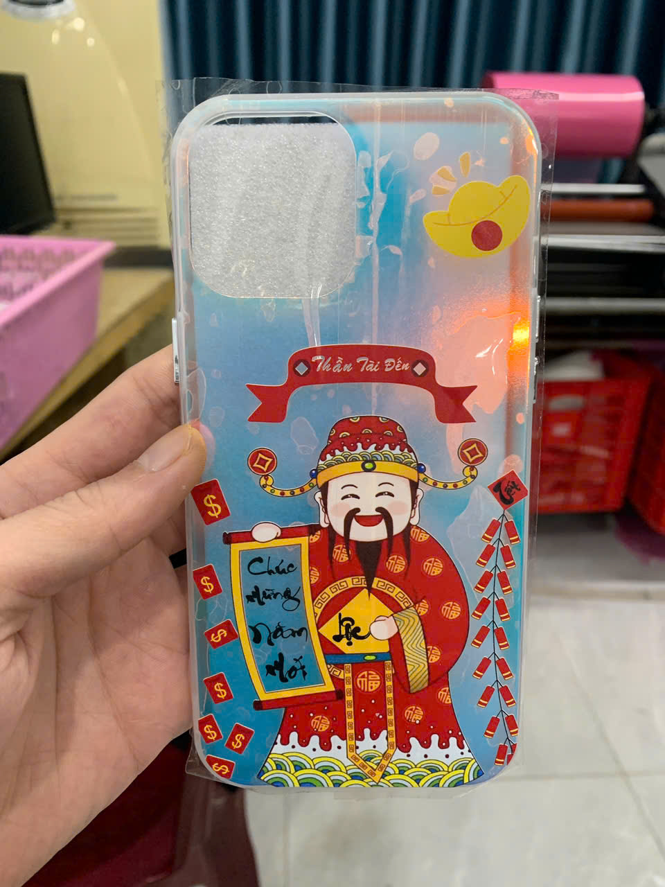 Ốp Lưng IMD Đổi Màu Laser - Thần Tài