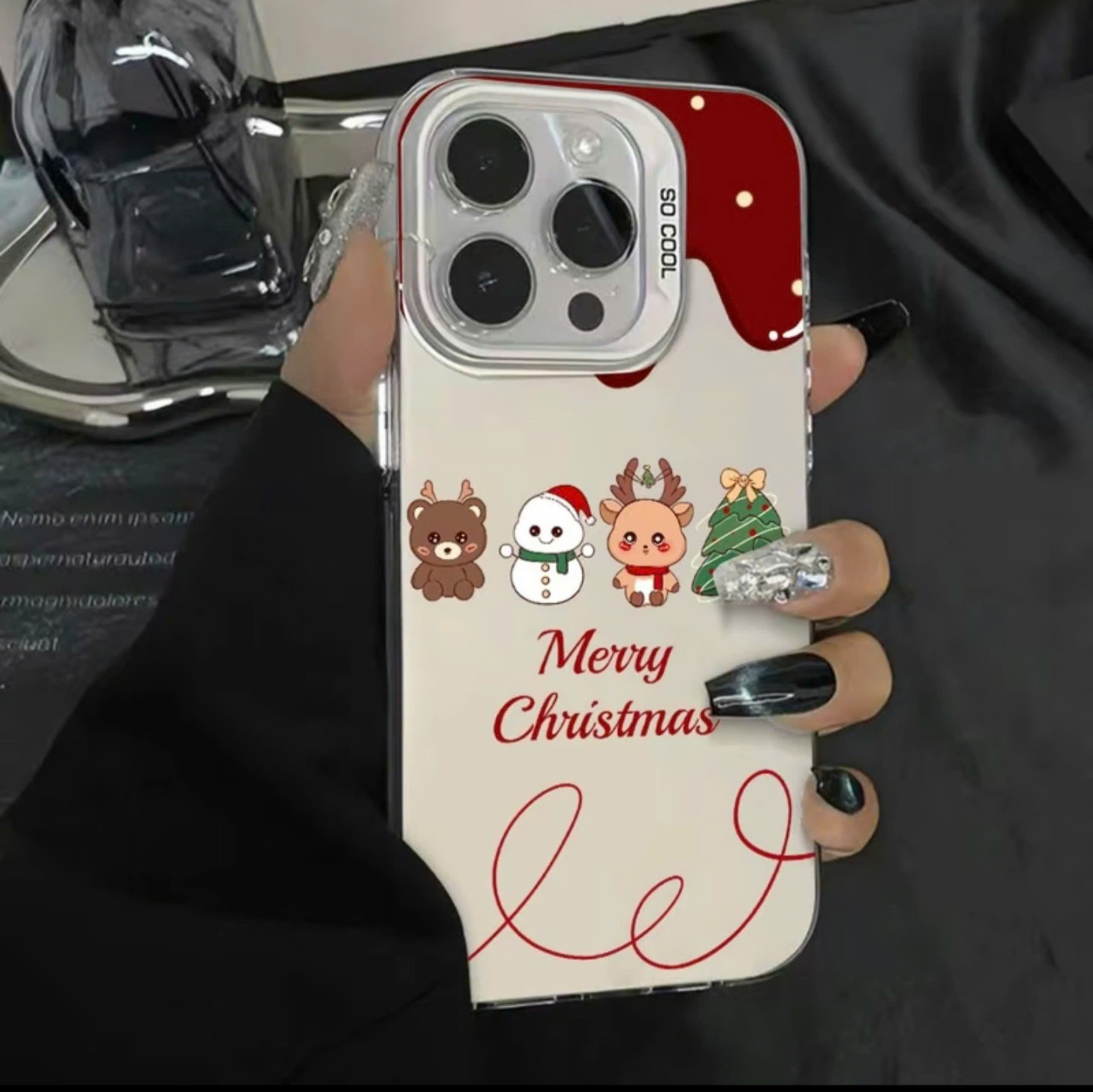 Ốp Lưng IMD Chống Sốc - Animal Christmas