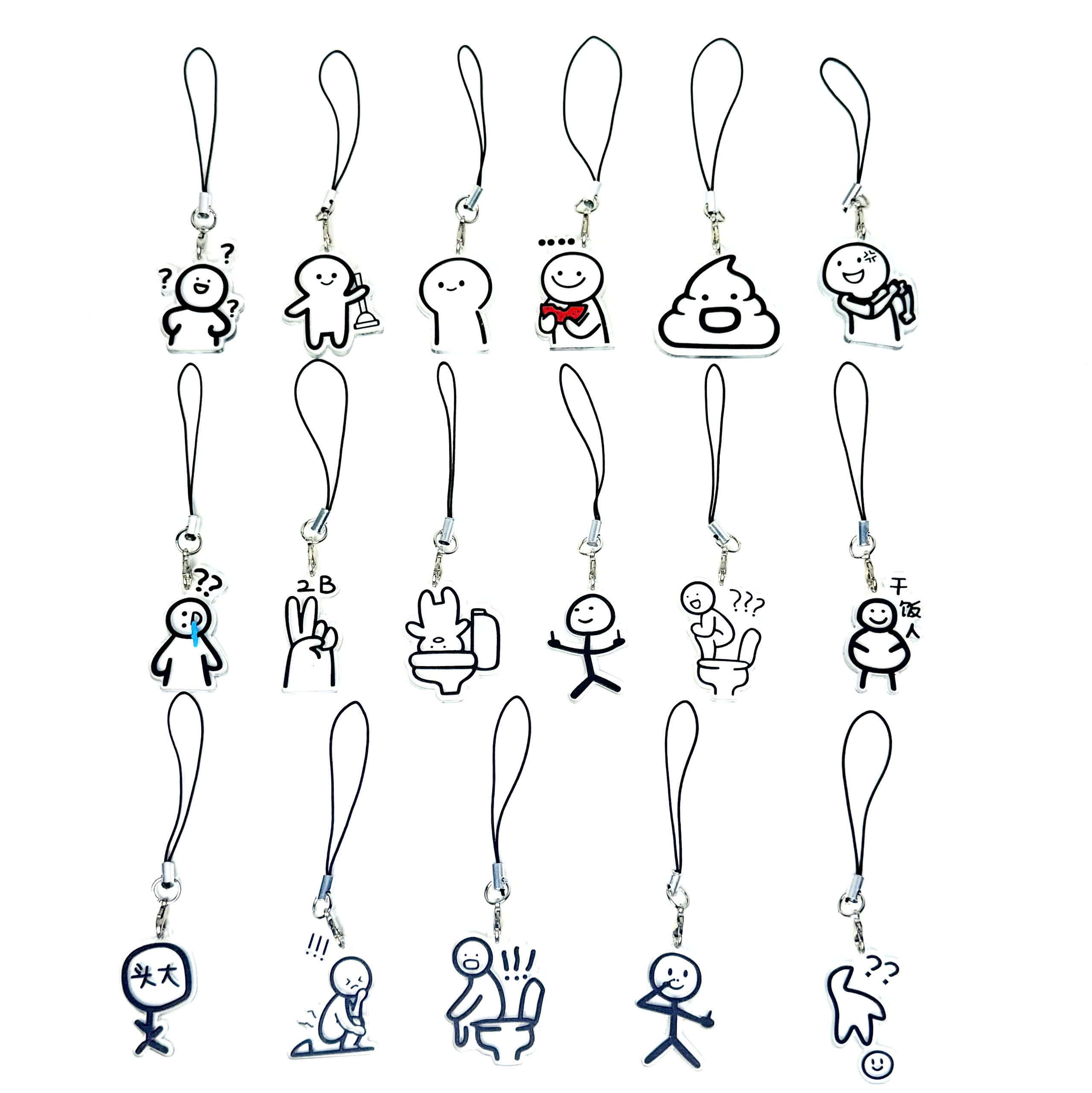 Dây Đeo Điện Thoại Mẫu - Người Que