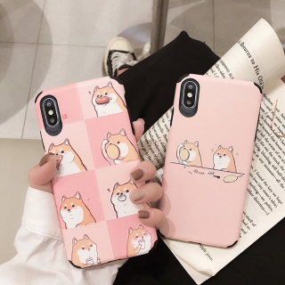 Ốp Lưng Da IMD Pink Shiba