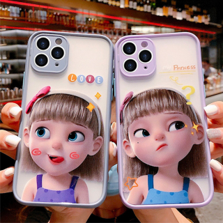 Ốp Lưng Nhám Chống Sock, Va Đập Bảo Vệ Camera Kute Girl
