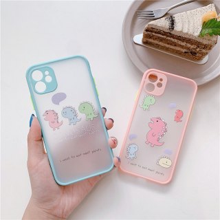 Ốp Lưng Nhám Chống Sock, Va Đập Bảo Vệ Camera Dinosaur Kute