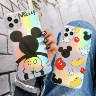 Ốp Lưng Silicon Chống Sốc Mickey ( Kèm Miếng Phản Quang )