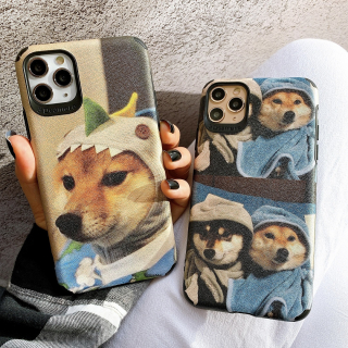 Ốp Lưng Da IMD Shiba Inu Cute