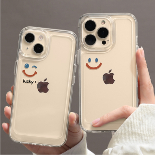 Ốp Lưng Silicon Trong Suốt Space Bảo Vệ Camera Face Smille