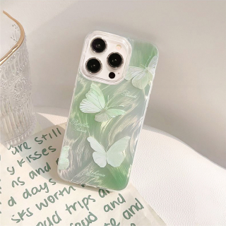 Ốp Lưng Lông Vũ Phản Quang - Mẫu Butterfly