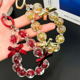 [ KÈM MIẾNG LÓT ] MÓC KHÓA / VÒNG TAY HẠT PHA LÊ NƠ MAY MẮN & THỜI TRANG